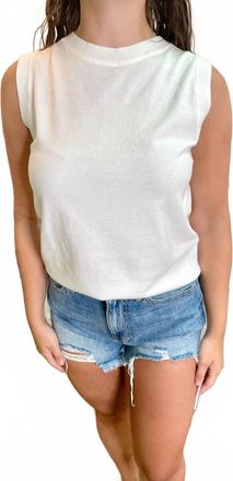 Wishlist Gwen Sweater Tank Top In White