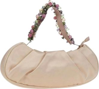 Ferragamo Pre-owned Mini Bags, female, Pink, Size: ONE SIZE Pre-owned Satin Accessory Pouch