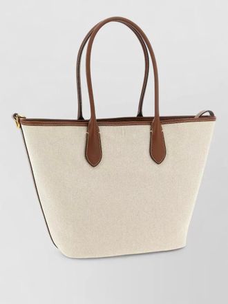 Polo Ralph Lauren canvas shoulder bag structured shape handles