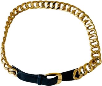 Chanel Pre-owned Metal belts - Dames - Vintage Accessoires - Geel - ONE Size - Vintage
