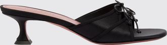 Amina Muaddi Mules Eleonora in raso stampa animalier