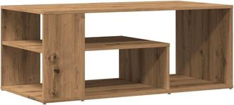 vidaXL Vidaxl - Mesa de centro madera contrachapada roble artisan 100x50x40 cm