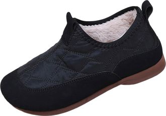 Generic Womens Snow Boots Fleece Lining Casual Winter Booties Stylish Breathable Versatile Non-Slip Comfortable Warm Slip On Ankle Walking Boots