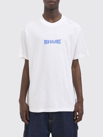 New Balance T-shirt relaxed fit in cotone con stampa logo a contrasto
