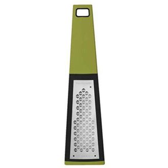 Kai Pure Komachi Kanokoshibori - Grattugia a 2 vie verde, lama 13,5 x 3-5 cm / manico 11 cm, con motivo a lama Kanokoshibori grattugia da cucina per