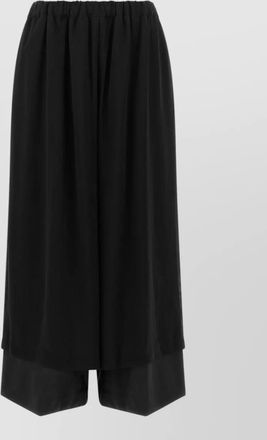 Comme Des Gar&ccedil;ons wool wide-leg layered trousers