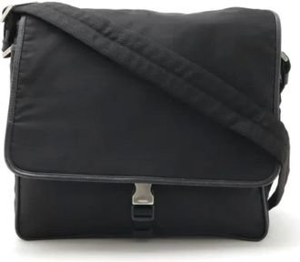 Prada Pre-owned Cross Body Bags, female, Black, Size: ONE SIZE Pre-owned Nylon crossbody-bags