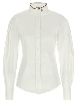 Brunello Cucinelli shiny Collar Detail Shirt