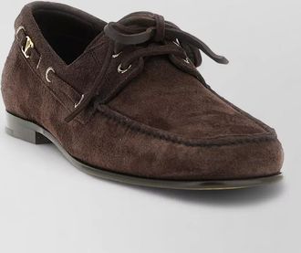 Valentino Garavani leather boat shoes