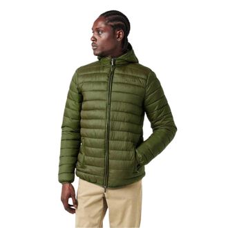 Aquascutum Mens Logo Puffer Jacket (Army Green) - Brown/Green - Size X-Large