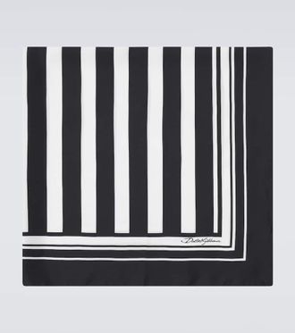 Dolce & Gabbana Striped silk scarf
