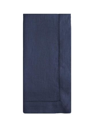Anaya with Love Linen Hemstitch Napkin Set in Navy Blue at Nordstrom