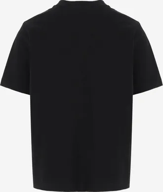 Casablanca Mens Organic Cotton T-Shirt Black T-Shirts And Polos
