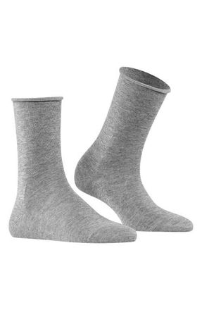 Falke Active Breeze Crew Socks in Light Grey Mel at Nordstrom, Size 35-38