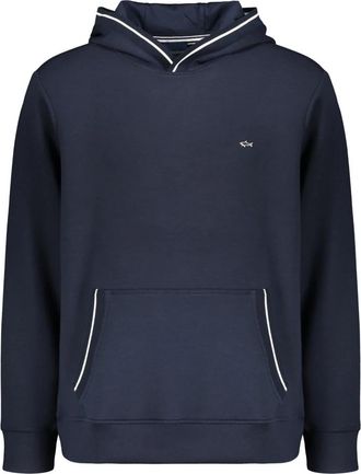 Paul & Shark Hoodie met zak - Heren - Hoodies - Blauw - 2XL - Katoen - Hoodies & sweatvesten