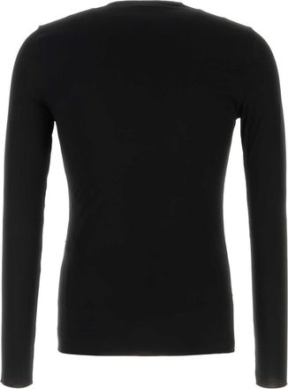 Gucci Mens Black Jersey T-Shirt Mix Rayon T-shirts And Polos