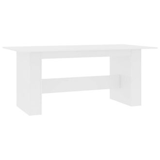 Berkfield Home Dining Table White 180x90x76 cm Engineered Wood | Size: 180 x 90 x 76 cm
