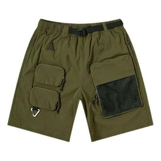 Nike Mens Nike ACG Multiple Pockets Cargo Sports Shorts Military Green CK7856-326