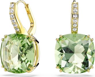 Swarovski Millenia 18k Gold Plated Cushion-Cut Earrings