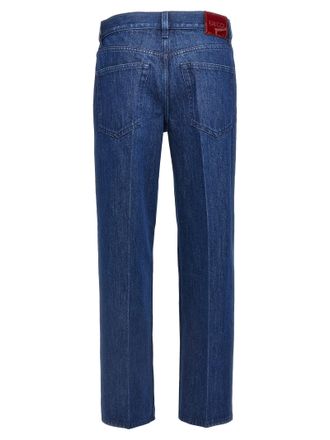 Gucci Straight Cotton Denim Jeans - Blue