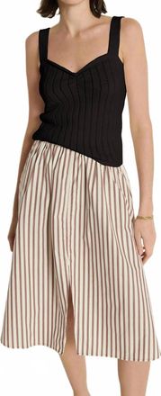 Nation Ltd Call Sweater Tank Top In Jet Black