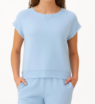 Champion Short Sleeve Crewneck Sweatshirt, In Light Blue