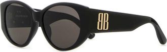 Balenciaga Black Nano Round Sunglasses