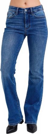 Judy Blue Adele Thermal Bootcut Jeans In Blue