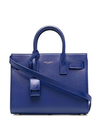 Saint Laurent nano Sac de Jour tote bag - women - Calf Leather - One Size - Blue