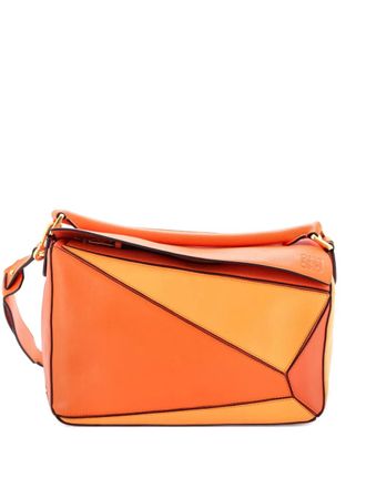 Loewe Puzzle Bag Leather Medium shoulder bag - Orange