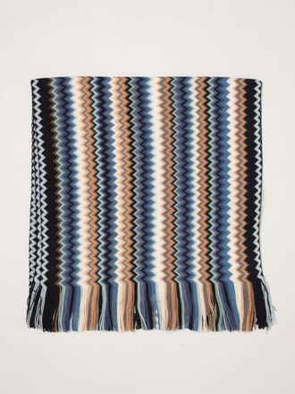 Missoni Abstract Striped Pattern Wool Blend Scarf