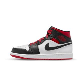 Nike Jordan 1 Mid - unisex - Sport - Veelkleurig - Maat: 46 EU Leer