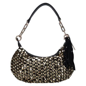 La Carrie Bolso de hombro con lentejuelas - Bags - Mujer - Amarillo - ONE SIZE