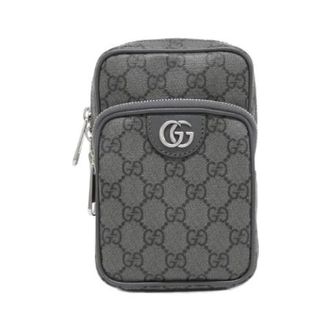 Gucci Pre-owned Cross Body Bags, female, Gray, Size: ONE SIZE Pre-owned Ophidia GG Supreme Canvas Shoulder Bag