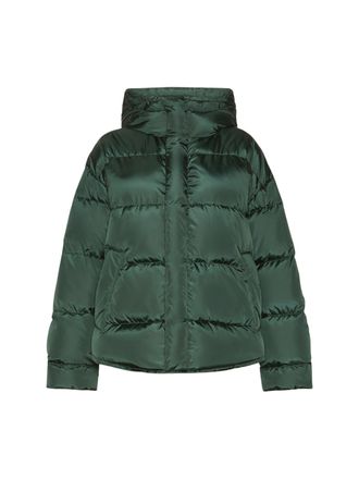Weekend Short Down Jacket with Drawstring Hood and Goose-Down Padding