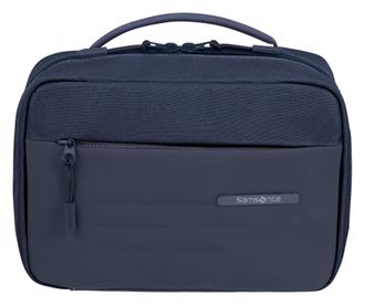 Samsonite Kulturbeutel SAMSONITE STACKD Toilet Kit, 17 cm, Damen, Gr. B/H/T: 24,3cm x 16,8cm x 9,5cm, blau (navy), Polyester, Polyurethan, Taschen Kulturbeutel,