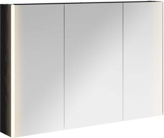 vidaXL Armario Con Espejo De Ba&ntilde;o Roble Negro 103,5 X 15,5 X 70 Cm Vidaxl