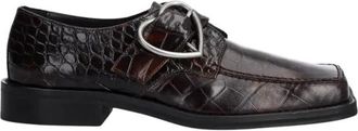 Martine Rose Square Toe Buckle Loafer - Dames - Loafers - Bruin - 38 EU - Leer - Schoenen