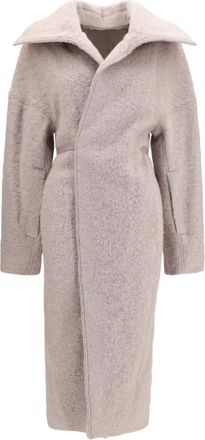 Rick Owens Cappotto con Cintura Dracucollar - - Coats - Donna - Rosa - L