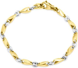Pompeii3 Mens Seed with Mariner Link 14k Gold (24gram) or Platinum (39gram) 4mm Bracelet 8.5