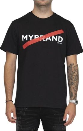 My Brand Logo T-Shirt - Heren - T-shirts - Zwart - XL - Tops