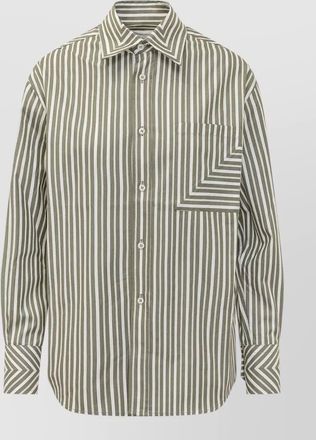 Victoria Beckham striped cotton shirt