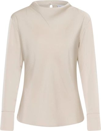 Saint Tropez Blouses & Shirts - Dames - Blouses - Beige - XL - Overhemden
