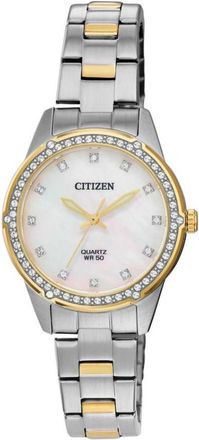Citizen Quartz Crystal Mother of Pearl Dial Ladies Watch ER0224-51D