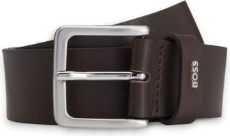 BOSS Leather belt with logo keeper
