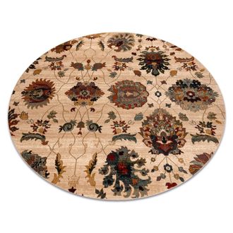 RugsX RugsX Wool Superior Rug in Yellow | Size: 200 cm diameter
