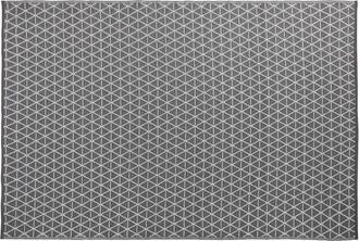 Oviala Alfombra de exterior de polipropileno gris de 230 x 160 cm