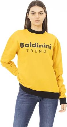 Baldinini yellow Cotton Women Womens Hoodie