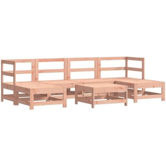 vidaXL Juego De Muebles De Jard&iacute;n 7 Pzas Madera Maciza Abeto Douglas Vidaxl