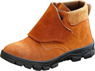 Generic Safety Shoes Men, Steel Toe Cap Trainers Lightweight Breathable Work Shoe Comfortable Soft Sole Boots Anti-Slip Hiking Boot Rubber Sole Fashion Leisur